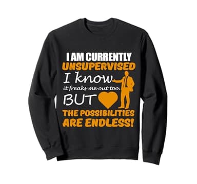 Oficina Humor Chistes Soy Sin Supervisión Divertido Sudadera