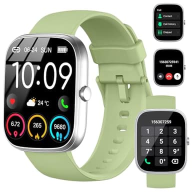 Reloj Inteligente Hombre Mujer, 1.91'' Smartwatch con Llamadas Bluetooth, 110+ Modo Deportivos Pulsera Actividad con Pulsómetro/Monitor de Sueño/Podómetro,Impermeable IP68 Smart Watch para Android/iOS