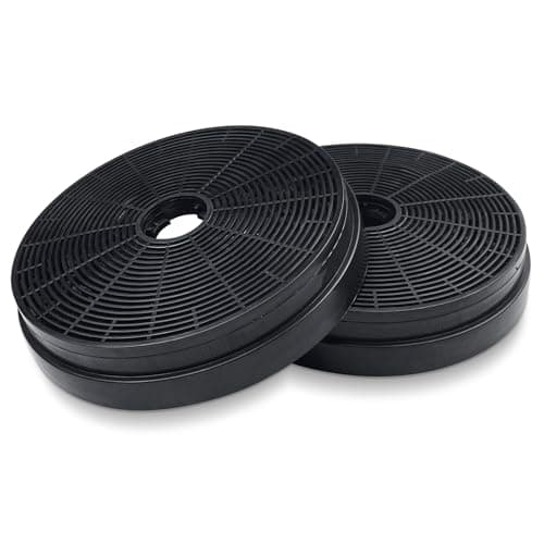 Baxcdyswe Filtro Carbono Campana Extractora, Paquete de 2 Unidades 175 mm Diámetro Filtros de Carbón Activo Repuesto para Respekta Miz0031, Klarstein, Pkm Co4 Alta Durabilidad