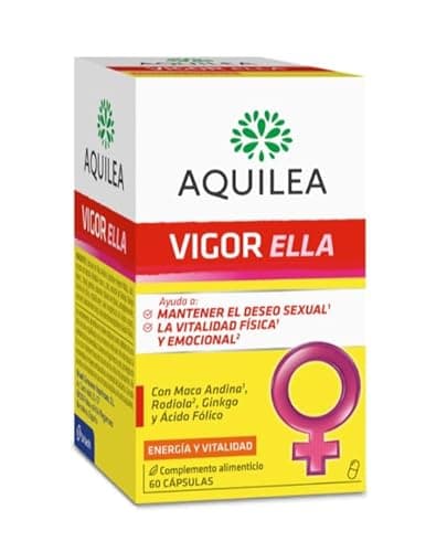 AQUILEA | Vigor Ella | 60 cápsulas | Maca Andina y Rodiola | Para la actividad femenina | Relaciones | Complemento alimenticio