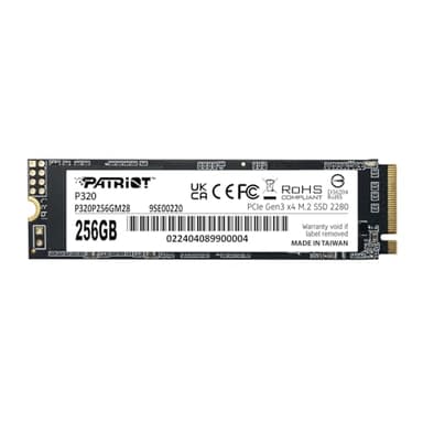 Patriot P320 256GB SSD Interno - NVMe PCIe Gen 3x4 - M.2 2280 - Unidad de Estado Sólido - P320P256GM28