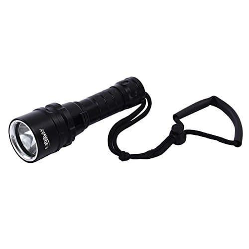 Emebay – Cree XML-T6 LED Buceo Linterna 50 m Submarino impermeable batería recargable luz para buceo, Camping, Senderismo, senderismo, caza, pesca, coche de emergencia < 18650 batería no incluida >