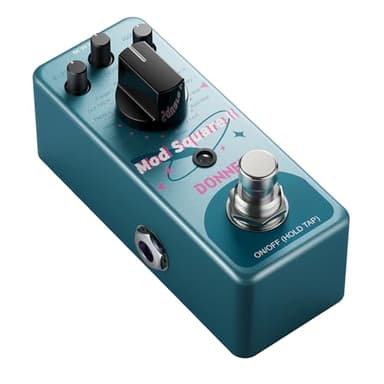 Donner Pedal de modulación de 16 efectos - Mod Square Ⅱ para pedaleras de guitarra eléctrica, Chorus Phaser Tremolo Flanger Rotary Vibrato Wah Lo-fi Detune 16 modos de modulación, True Bypass