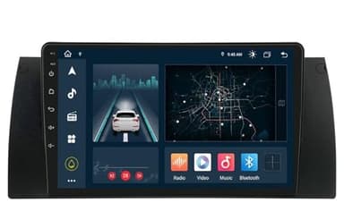 ZAPYVET Reproductor Multimedia de vídeo y Radio for Coche con Android 10 4G, for BMW, 5 E39 E53 X5 1995-2001 2002 2003 2004 2005 2006, navegación GPS 2 DIN Sistema Multimedia para Coche(T1)