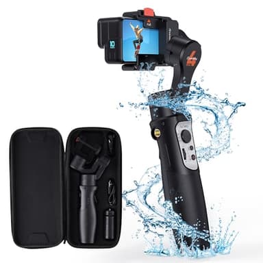 hohem iSteady Pro4, Gimbal Cámara de Acción Compatible con Gopro Hero 13/12/11/10/9/8/7/6/5/4, para Osmo Action 3/One R/Sony RX0, Estabilizador de 3 Ejes con 6 Modos,Carga útil 150g, IPX4