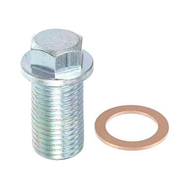 A ABSOPRO M14x1.5 Tornillo Tapón para Drenaje de Aceite para Motor para Mercedes-Benz Plateado Tono