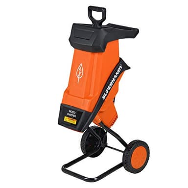 SuperHandy Trituradora de Jardín Polipropileno Cuerpo Pro 17: 1 Reducción de 2400W 230V 1,5" (39 mm) Capacidad MAX