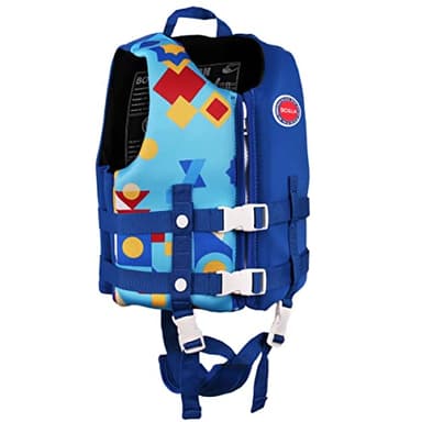 Boglia Chaleco de natación para niños Chaqueta Flotante para niños pequeños para bebés, Flotador para Piscina con Correa de Seguridad Ajustable, flotadores para Edades de 1 a 9 años / 22 a 50 Libras …
