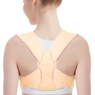 Corrector de postura Regolabile Postura Corrector espalda para mantenimiento de espalda, cuello y hombros, cinturón de espalda para mujer para aliviar el dolor del cuello (S/M)