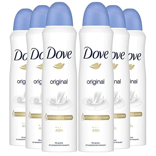 Dove Desodorante en spray original, 6 unidades (6 x 150 ml)