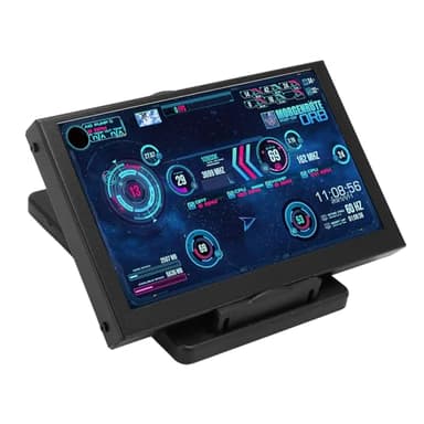 Monitor de Temperatura de la Computadora, Mini Pantalla IPS USB de 5 Pulgadas, Pantalla de Temperatura de la PC AIDA64 PC CPU RAM Monitor de Datos Pantalla del Panel del Sensor