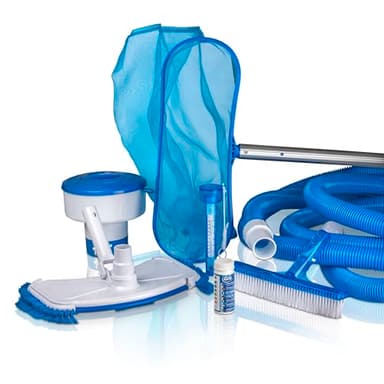 Gre AR2064 - Kit Limpiafondos para Piscinas Elevadas y Enterradas. Limpiafondos Manual. Para el Fondo de Piscinas Pequeñas y Medianas.