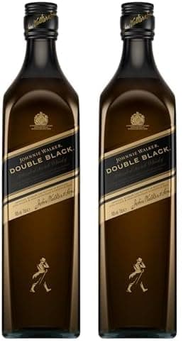 Johnnie Walker, Double Black label, Whisky escocés blended, 700 ml (Paquete de 2)