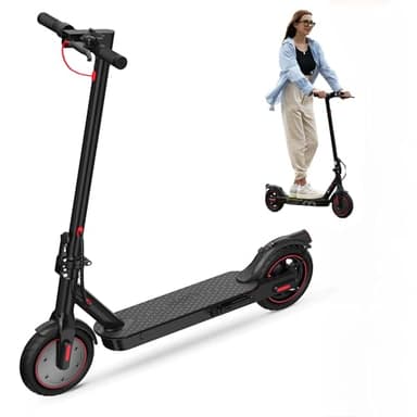 iScooter Patinete Electrico Adultos, Batería De 187WH, Patinete Eléctrico Plegable De 8,5" para Adolescentes Y Adultos, MAX Carga 120 Kg, Máx 25. Km/h, Frenado Dual, 3 Modos De Elocidad