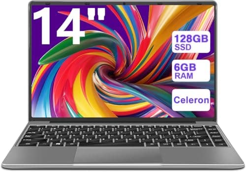 WOZIFAN Ordenador portátil Win11 N4020 Up to 2.8Ghz 128GB Admite expansión SSD 1TB 14" Portátiles FHD 2.4G+5G WiFi Bluetooth 4.2 Mini HDMI con ratón inalambrico & Pegatinas Teclado Español-Gris