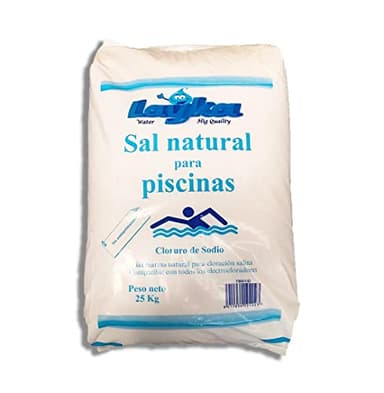 5 Sacos Sal para Piscinas 25 kg - Sal Piscina Cloracion Salina - Agua Clara en Piscinas, SPA y Jacuzzis