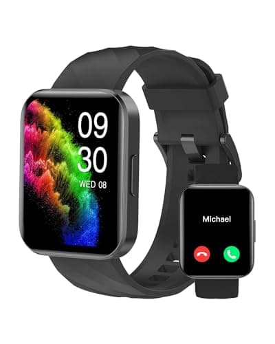RUIMEN Reloj Inteligente Mujer Hombre con Llamada,1,85" Smartwatch con Pulsómetro,Podómetro,Oxímetro,Monitor Sueño,Esfera de Reloj Personalizada,Impermeable IP68 Pulsera de Actividad para iOS Android