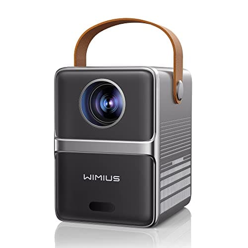 Mini Proyector 1080P Full HD Soporte,【Enfoque Eléctrico】 18000 Lúmenes WiFi Bluetooth WiMiUS Proyector Portátil 4K Tiro Corto, Proyector WiFi Cine En Casa 300'' para iOS/Android/PS5/HDMI/Exterior