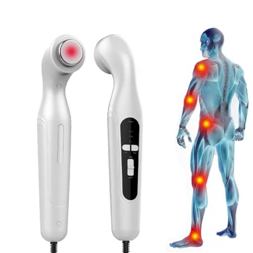15W Equipo De Fisioterapia por Ultrasonido, 3 marchas Masajeador Ultrasónico con Masaje de doble profundidad 27/82 mm, para Aliviar el Dolor Causado por Lesiones Musculares, Dolor y Distensiones