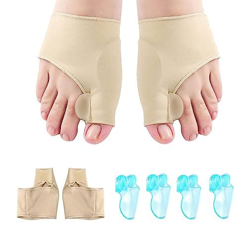 Corrector de Juanetes con Separador para el Dedo Gordo (x6), Correctores de Juanetes para el Día y Nocturno, Protector de Juanete para Hombre y Mujer, Alivio del dolor y protección