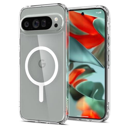 Spigen Funda Ultra Hybrid OneTap Metal Ring MagFit Compatible con Google Pixel 9 Pro XL - Blanco