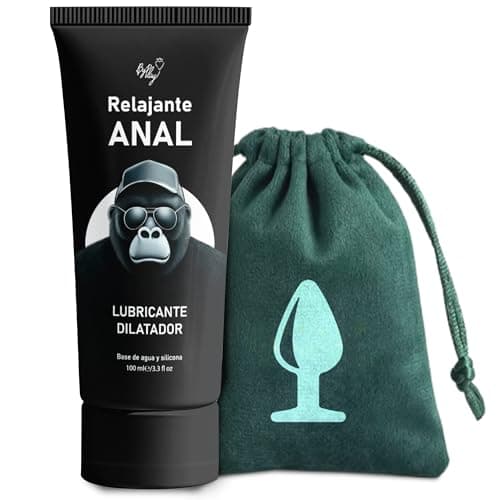 Lubricantes Dilatación - Lubricante Anal relajante - Gel Analgésico y Dilatador a base de agua, con Accesorio Bolsa de Satén - Gel Sin Dolor 100ml