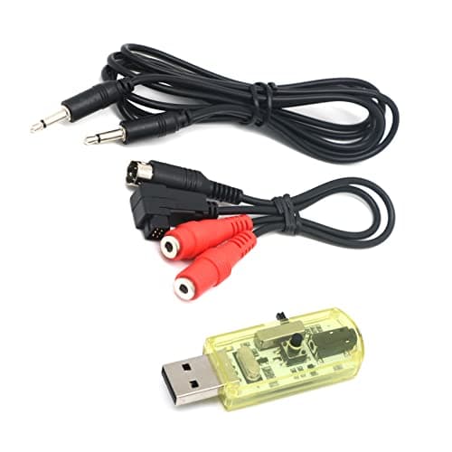 MOUDOAUER Helicóptero RC Quadcopte inalámbrico USB RC simulador de vuelo Dongle con cable para G7 Phoenix 5.0 Aerofly