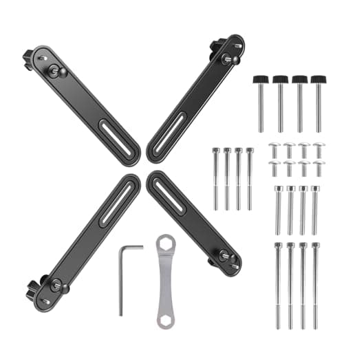 Maclean MC-990 Adaptador VESA Universal para Pantallas de 13" - 32" Pulgadas sin Agujeros hasta 10 kg | Soportes Compatibles con el Estándar VESA 75x75 mm y 100x100 mm | Juego de Adaptadores