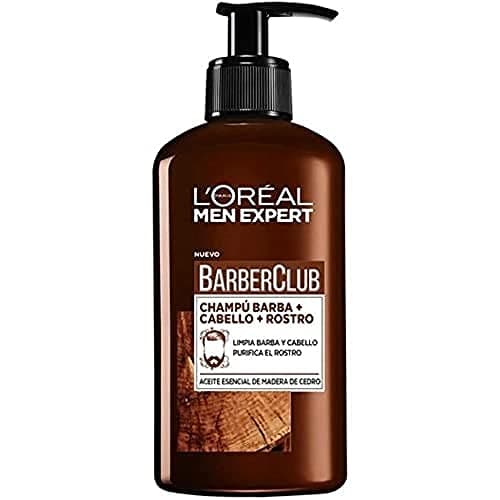L'Oréal Paris Men Expert Barber Club Champú 3 en 1: Barba, Cabello y Rostro, 200ml