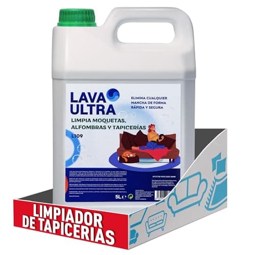 L109 5L Limpiador para Moquetas y Tapicerías, Limpiador para Alfombras, Sofás y Textiles en Spray, Eficaz Contra Manchas Difíciles (5 Litros)