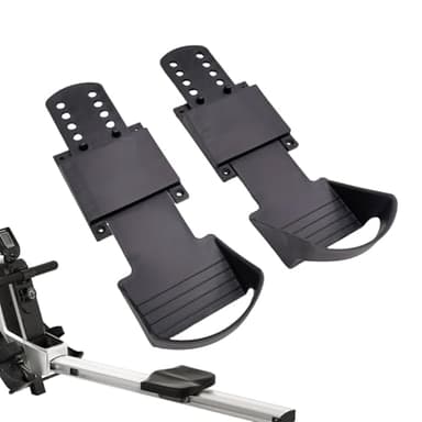 Pedales para máquina de remo,Pedales de repuesto para máquina de remo | 1 par de pedales de bicicleta de remo,Pedales de pie de bicicleta de remo de ejercicio con diseño de textura antideslizante, ped