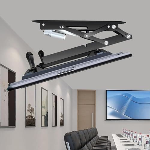 Soporte Techo TV motorizado, Soporte TV motorizado con Control Remoto Y Control De Interruptor, para Televisores De 32 A 70 Pulgadas, Instalación De Techo Y Pared (37-70 Inch)