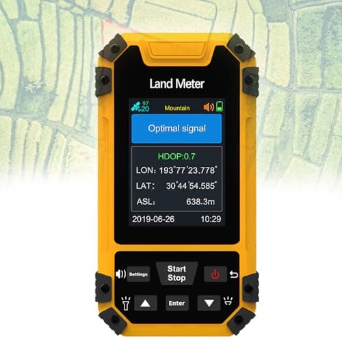 Medidor Topográfico GPS De Alta Precisión, Receptor GNSS Profesional, Barómetro Incorporado, 8 Modos De Medición De Área, Transmisión De Voz En Vivo, para Medición De Área, Estudio De Campo