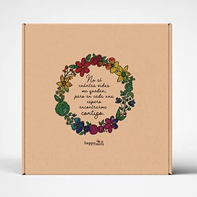 Happymots Pack Regalo Pareja | Corona LOVE + Talonario Romántico Vales Pareja | Una Bonita Caja Especial Enamorados Lista para Regalar | Regalos Originales para Mujer | Regalos Originales para Hombre