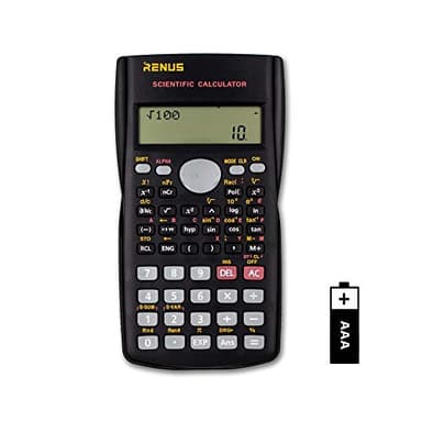 RENUS Calculadora Científica de Ingeniería de 2 Líneas,Calculadora de función para alumno y Maestro