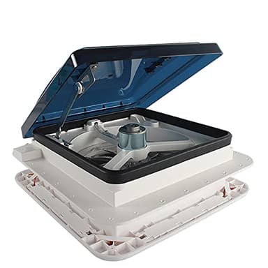 Ventilador de techo RV 12 V, claraboya, tragaluz, tragaluz, 11 pulgadas, para caravanas con LED para RV, autocaravanas y caravanas