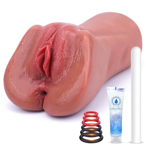 742G 2EN1 3D Vagina Anal Masturbador Realista, Juguetes Sexuales para Hombres y Pareja, Real Sex