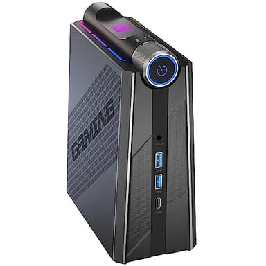 ACEMAGICIAN Mini PC Gaming, AMD Ryzen 9 6900HX (hasta 4,9 GHz), 16GB DDR5 512GB M.2 SSD Mini Ordenadores de Sobremesa, AMD Radeon RX 680M, 3 Modo Ajustable, RGB/WiFi6, BT 5.2, Ventilador Doble