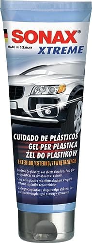SONAX Xtreme Gel para plástico Exterior (250 ml) para la renovación del Color + Dona un Brillo Intenso y Profundo a neumáticos y Piezas de Goma | N.° 02101410-820