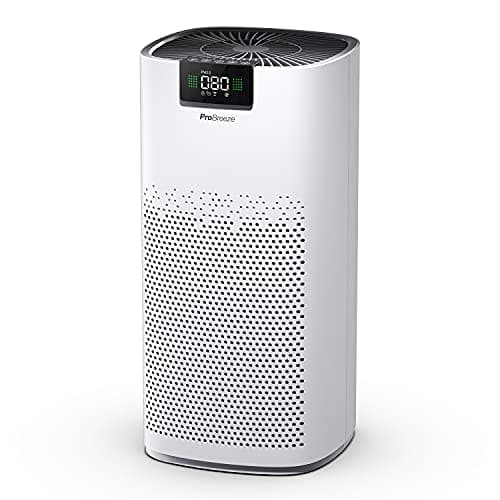 Pro Breeze Purificador de Aire Ultrapotente con Filtro HEPA 13. Con Ionizador y Luz Ultravioleta UV que captura Partículas, Alérgenos y Elimina olores. Para Casa y Habitaciones CADR 460 m³