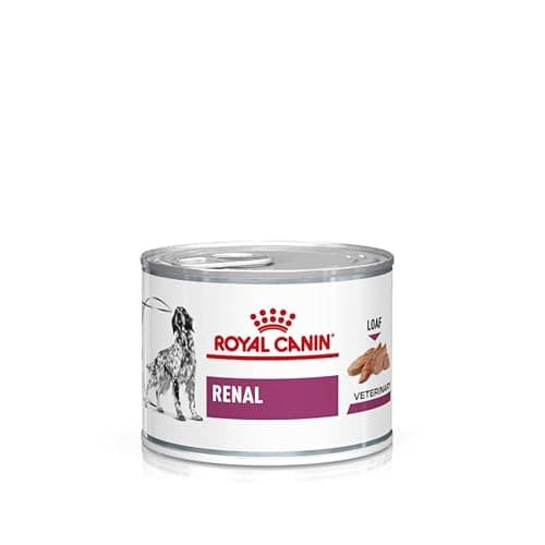 Royal Canin Veterinary Renal | 12 x 200 g | Alimento dietético totalmente natural para perros adultos | Puede ayudar a la función renal en la insuficiencia renal crónica | Mousse