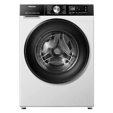 Hisense WF3S1043BW3 - Lavadora con Vapor, Clase A, 10.5 kg, Conectividad WiFi, Función Vapor 99,9%, Lavado Auto Wash, Lavado Rápido 15', PureJet, Blanco