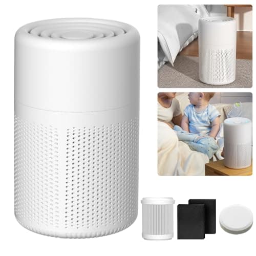Purificador de aire de cámara silenciosa, elimina el 99,97% de los alérgenos, H13 HEPA Air Purifier, Filtración eficaz contra alergias y olores, purificador de aire con aromaterapia para el hogar de