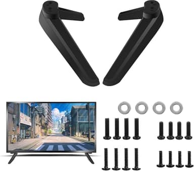 Soporte Universal para TV, Base para TV con Kit de Tornillos, Patas Base, Soporte para TV, Patas de Repuesto para Soporte para TV, se Adapta a la mayoría de televisores de 27 a 55 Pulgadas