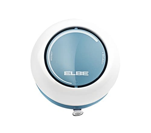 ELBE DR-1308 Radio de Ducha, Radio FM Auto scan, ipx4 contra Salpicaduras, Altavoz Incorporado, Control de Volumen, ventosas para Fijar en Pared, Funciona con Pilas, Color Blanco Azul