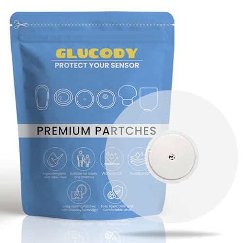 GLUCODY 10pc Parches Sensor Freestyle Libre 2 Hipoalergénicos, Impermeables, Transpirables Y Suaves Con La Piel/Marca Especializada En Parche Sensor Freestyle Libre 2 Complementos Diabetes