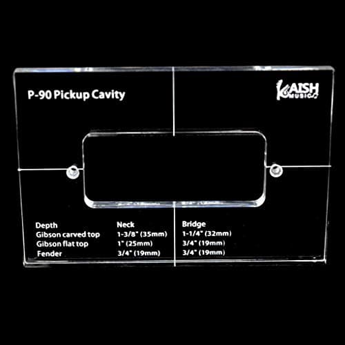 KAISH Plantillas de recogida de acrílico para recolección de plantillas de recogida para P-90 Pickup Body Rout