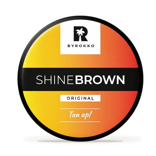 BYROKKO Shine Brown Acelerador Bronceado (210 ml), Bronceador Corporal eficaz en Soláriums y Sol exterior, Crema Bronceadora para un Bronceado Natural con Ingredientes Premium