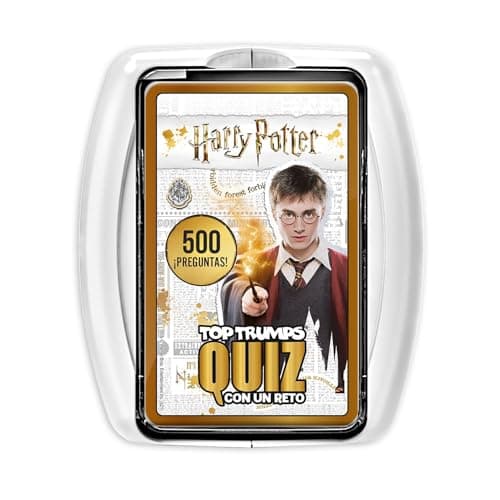Top Trumps Quiz Harry Potter - Juegos Infantiles De Harry Potter: Trivia Para 2+ Jugadores Desde 6 Años - ¡Adivina Preguntas Del Mundo Mágico Y Gana! Ideal Para Complementar Tu Colección De Fan.