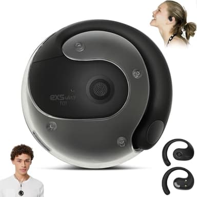 Audífonos traductores de idiomas con IA, traducción de 144 idiomas en línea en tiempo real, Bluetooth 5.4, inalámbricos, con clip, para traducción instantánea, ideales para viajes y aprendizaje de
